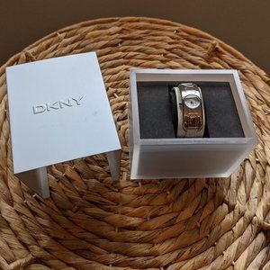 DKNY - Leather Bracelet Watch - White